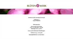 Desktop Screenshot of bluetenwerk-besigheim.de