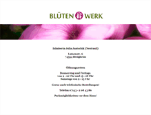 Tablet Screenshot of bluetenwerk-besigheim.de